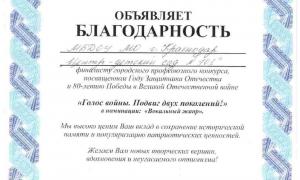 конкурс "Голос войны. Подвиг двух поколений!"